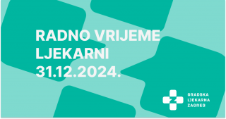 OBAVIJEST PACIJENTIMA! - Radno vrijeme 31.12.2024.